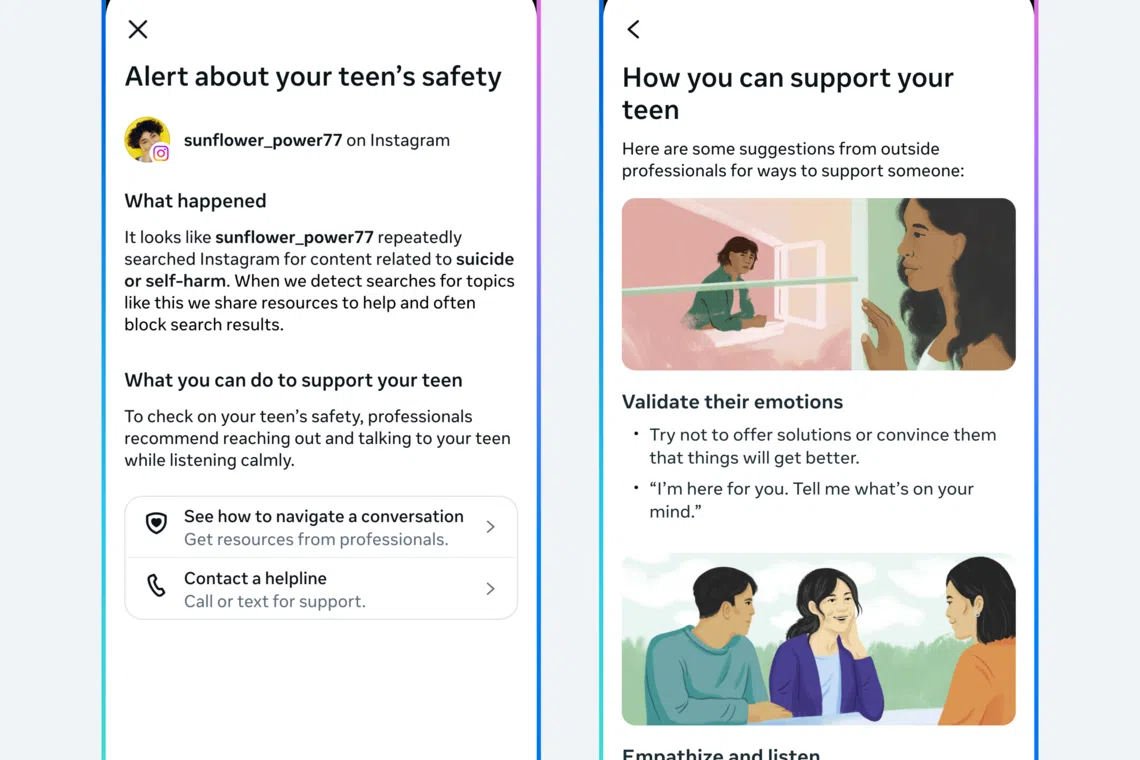 Instagram rolls out parental support alerts globally for teen safety