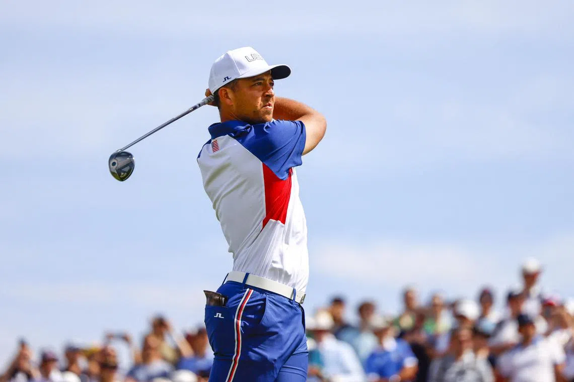 Xander Schauffele of the United States during the Paris Olympics.