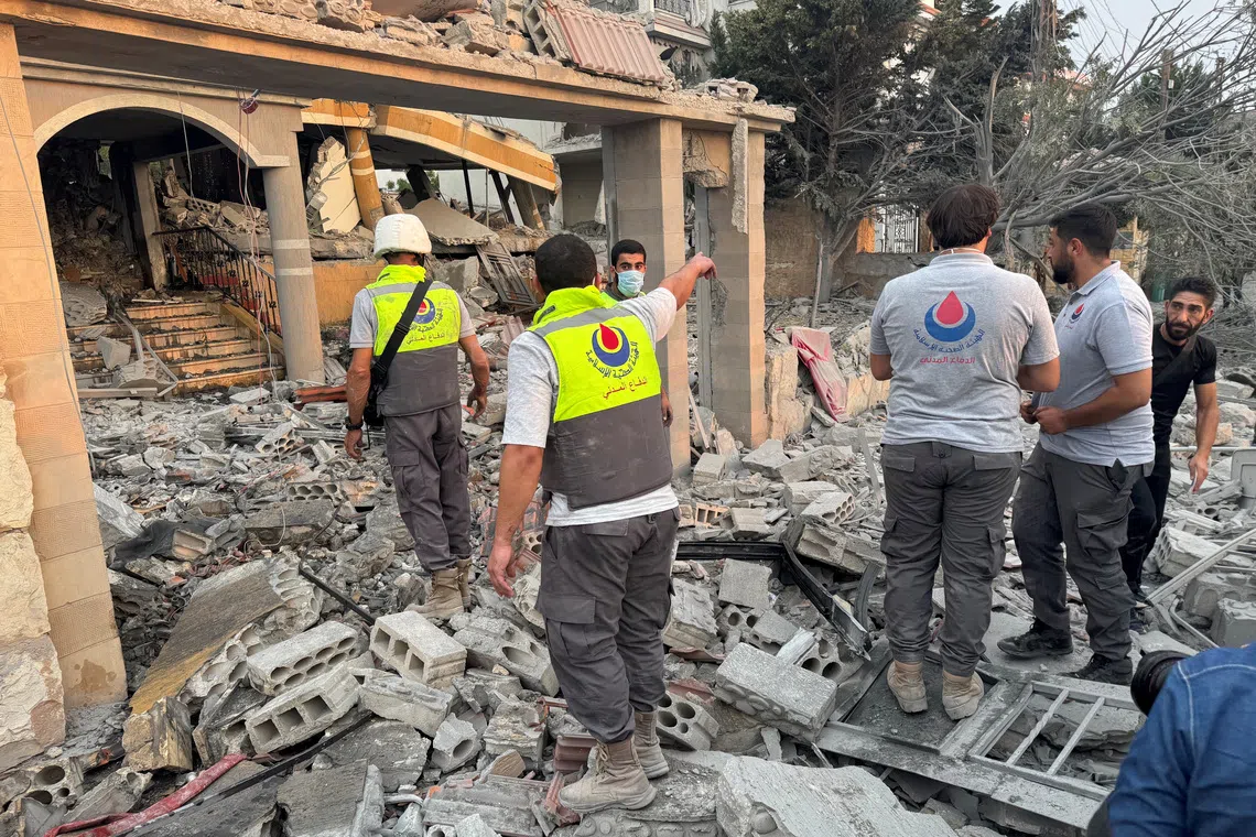 Israel conducted fresh attacks in southern Lebanon on Nov 6.