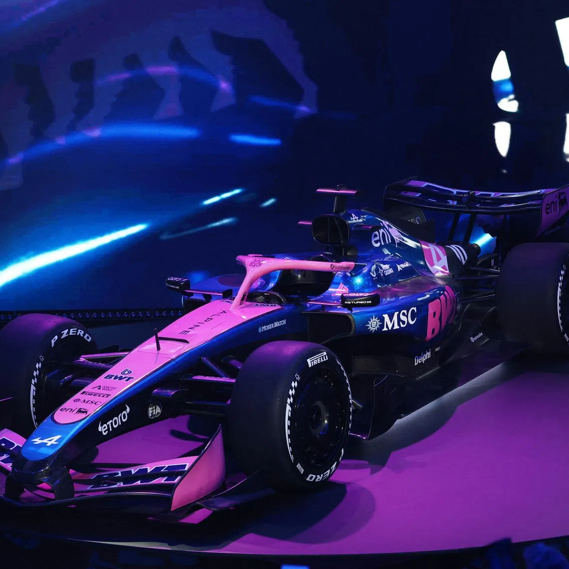 Formula One F1 - Alpine F1 Car Presentation - Barcelona, Spain - January 23, 2026 The new Alpine F1 car is unveiled during the presentation. REUTERS/Albert Gea