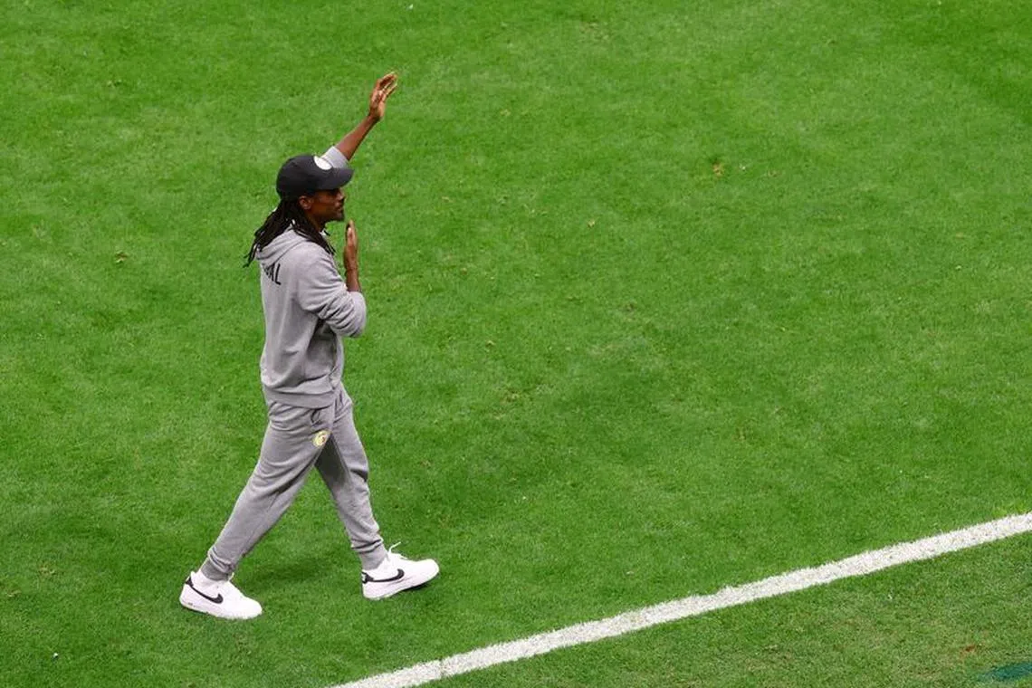 Soccer Football - FIFA World Cup Qatar 2022 - Round of 16 - England v Senegal - Al Bayt Stadium, Al Khor, Qatar - December 4, 2022 Senegal coach Aliou Cisse after the match as Senegal are eliminated from the World Cup REUTERS/Paul Childs/File Photo