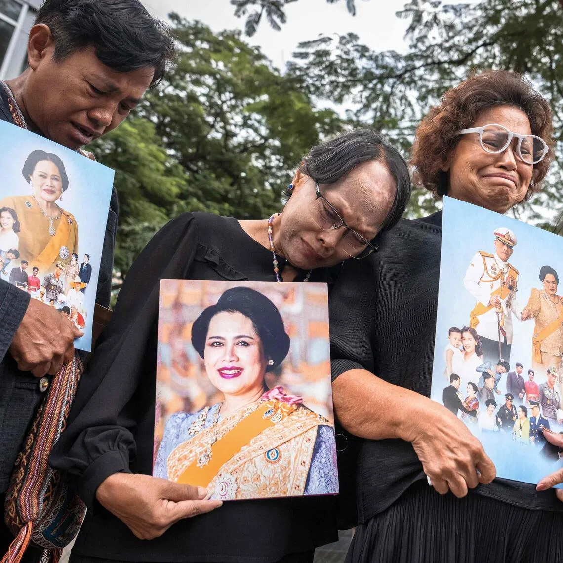 Demand for black and dark-toned clothing has surged nationwide as Thais mourn the passing of queen Sirikit.