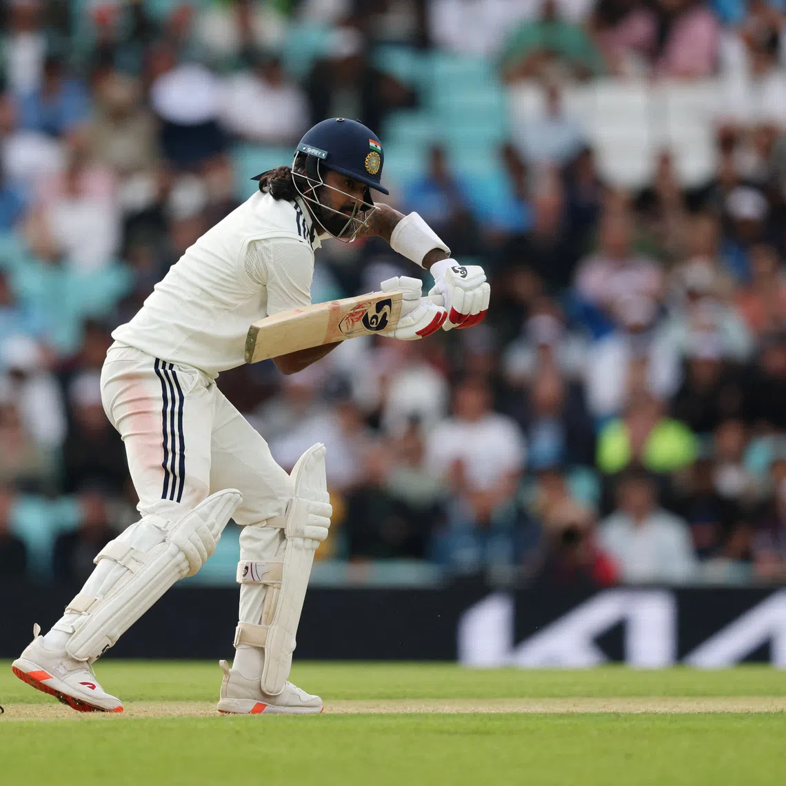 FILE PHOTO: Cricket - International Test Match Series - Fifth Test - England v India - Kia Oval, London, Britain - August 1, 2025 India's KL Rahul in action Action Images via Reuters/Paul Childs/File Photo