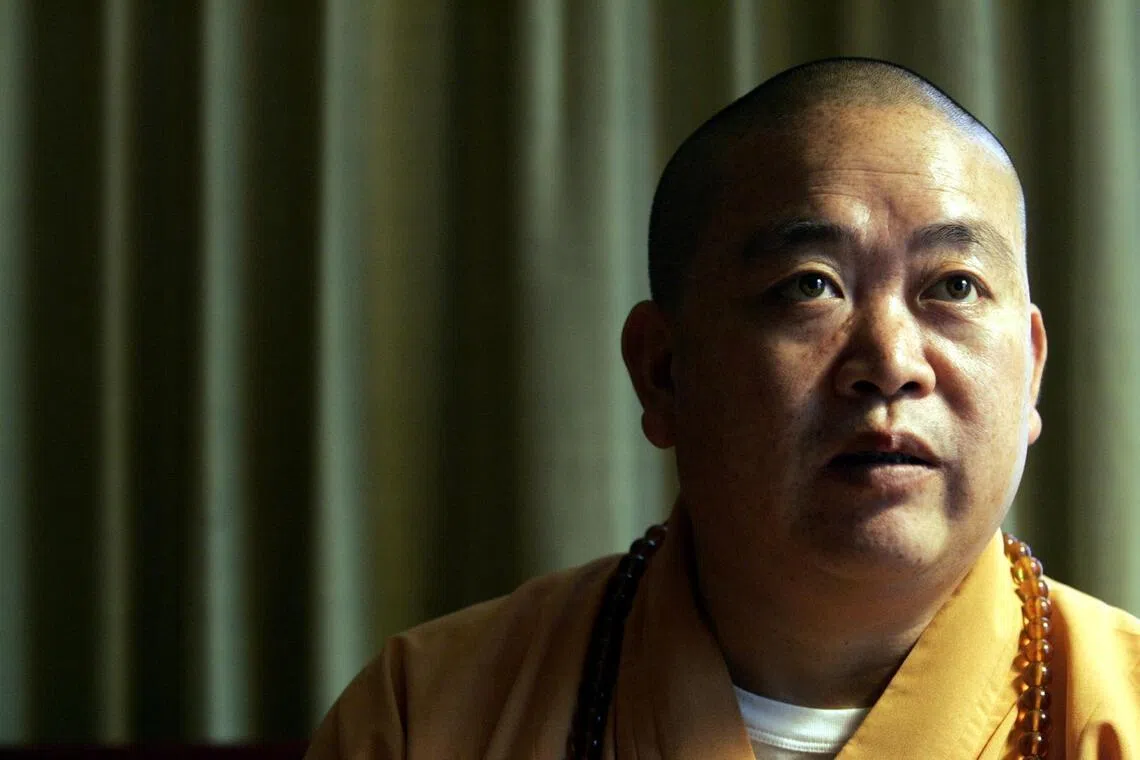 Shi Yongxin, former abbot of China's Shaolin Temple, was charged for alleged embezzlement, misappropriation of funds and bribery.
