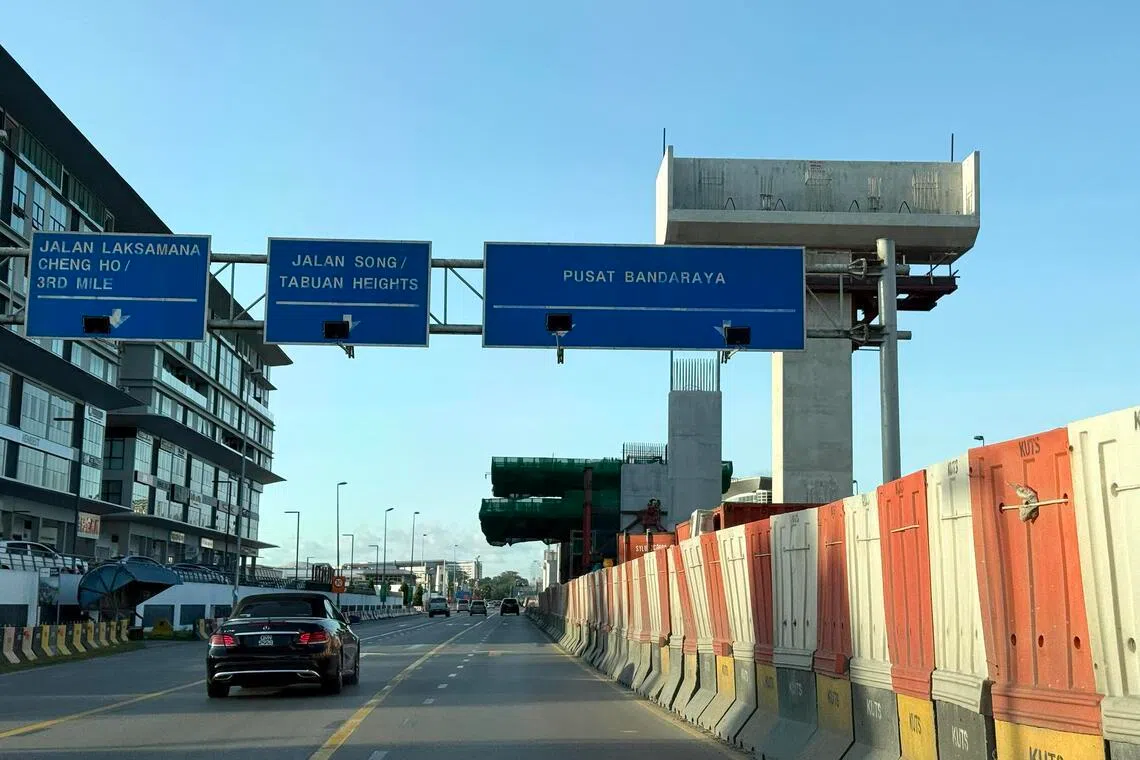 Construction of the Kuching utonomous Rapid Transit is becoming a familiar sight around the Sarawak state capital.