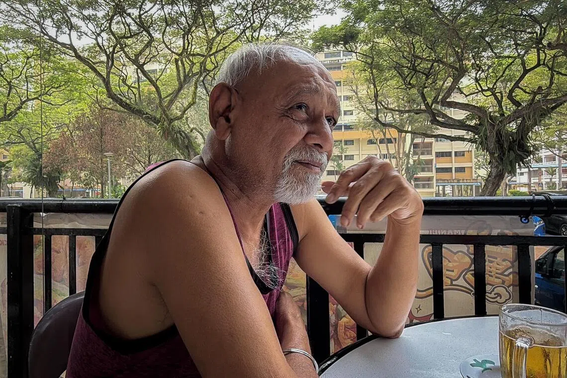 Harvinder Singh, a frequent patron of the coffee shop at 61 Telok Blangah Heights, speaking to The Straits Times about the stabbing incident.