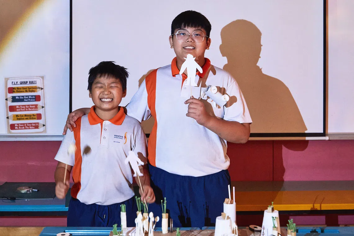 children shadow puppetry