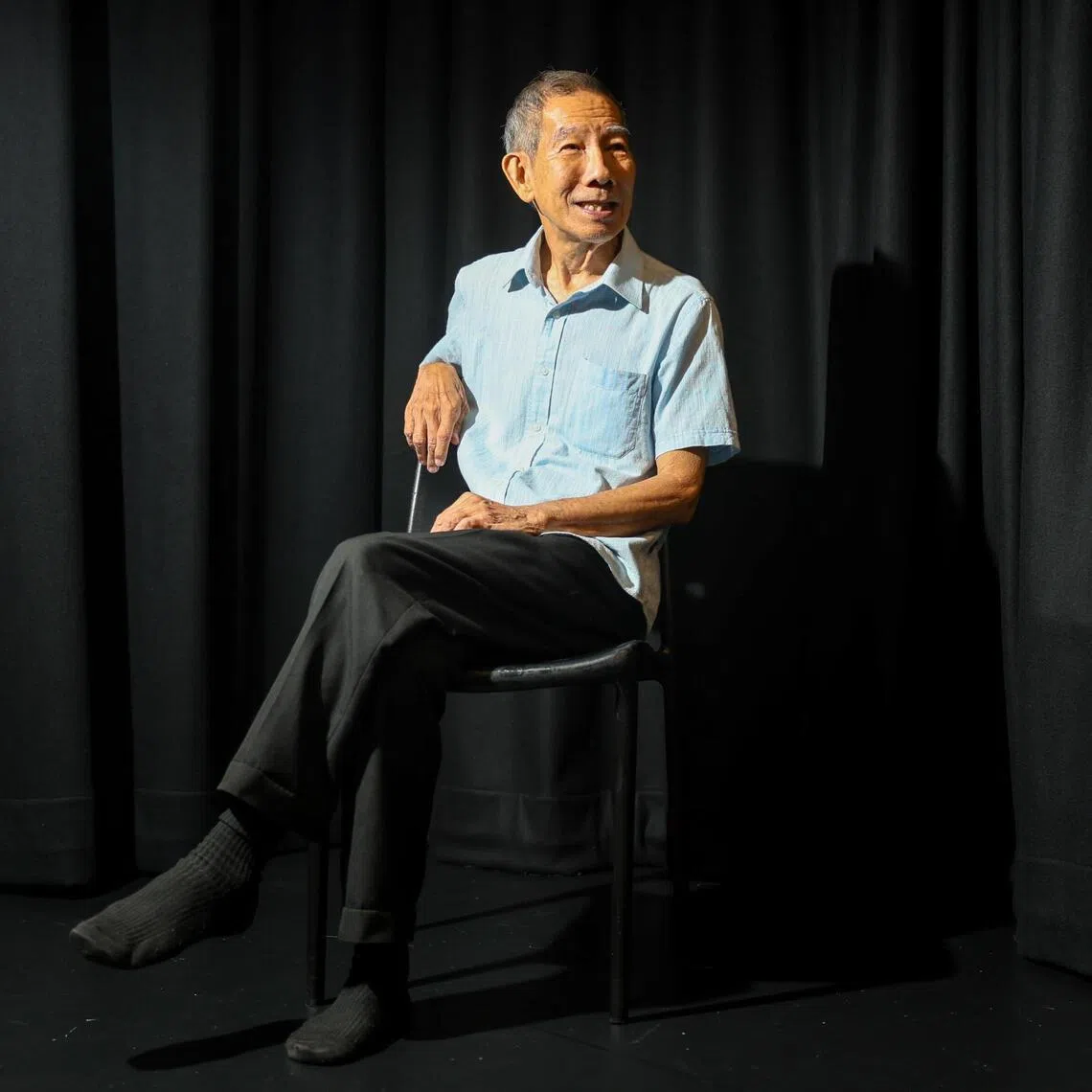 Veteran Singaporean actor Yang Shi Bin, 78, imagines his final performance in the verbatim theatre performance Last Rites at the Singapore International Festival of Arts 2026. 