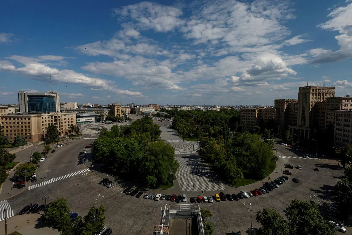 A general view of central Kharkiv, amid Russia's attack on Ukraine, May 20, 2024. REUTERS/Valentyn Ogirenko/File Photo