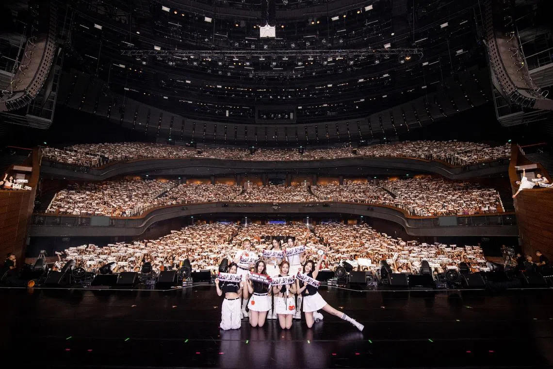 K-pop girl group Babymonster performed in Singapore for the first time to a near-capacity crowd of some 5,000 fans at The Star Theatre on June 15. 