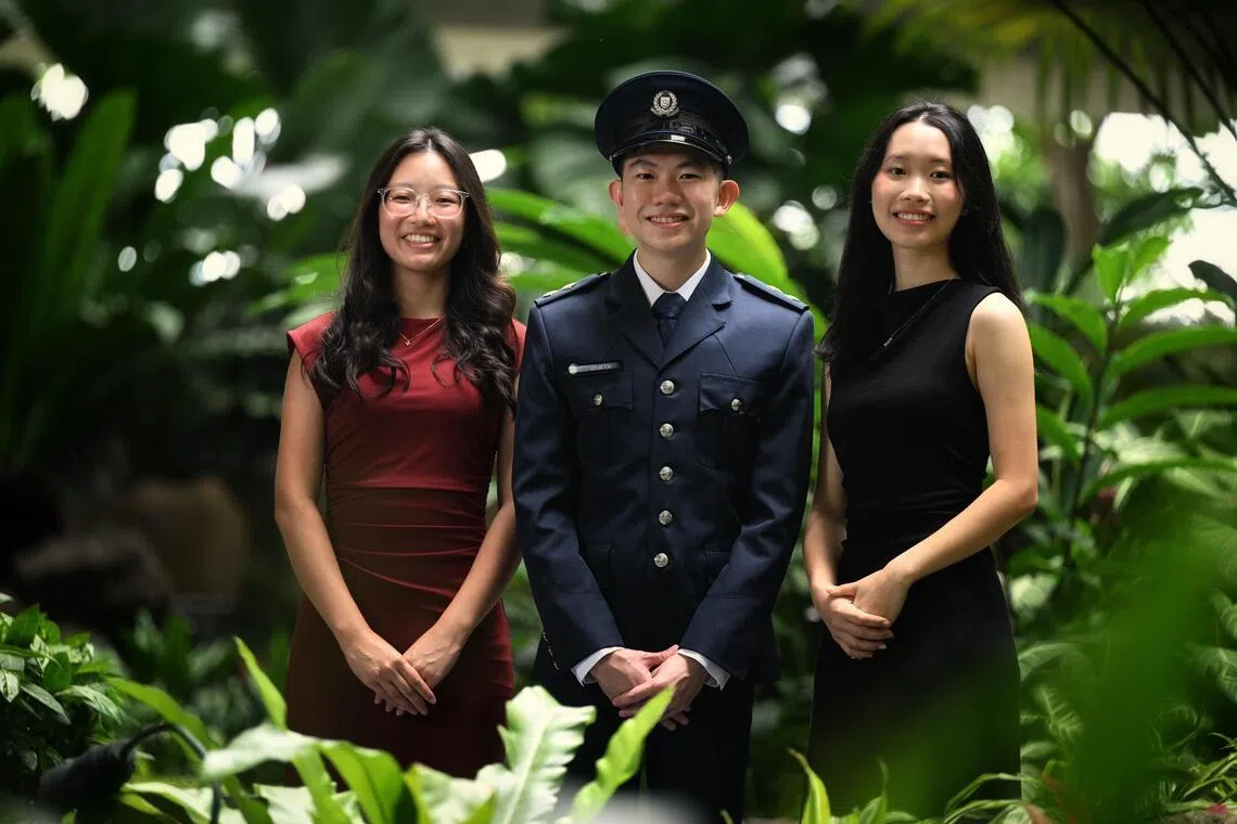 Ms Wang (Right) is one of three 2024 President Scholarship recipients, awarded to those who are committed to serving the public, have good character, and are dedicated to making life better for Singaporeans.
