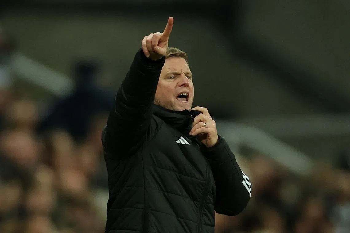 Eddie Howe looking for improvement from high-flying Newcastle United ...