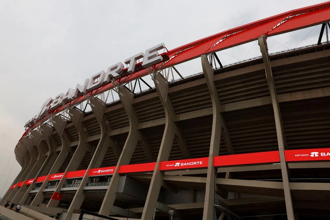A general view of the Mexico City Stadium as Mexico prepares for the 2026 FIFA World Cup co-hosted by the United States, Canada and Mexico, in Mexico City, Mexico April 21, 2026. REUTERS/Raquel Cunha