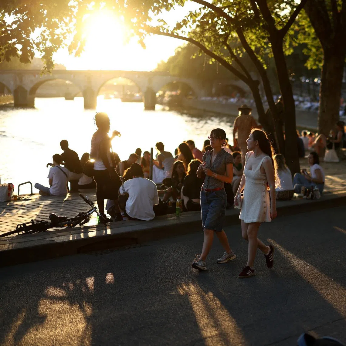 France (above) and Britain have reported their hottest ever May days this week.
