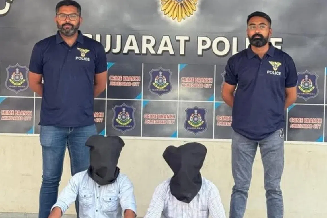 Police say a mob barged into the hostel inside Gujarat University on March 16 and assaulted students there.