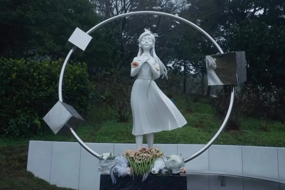 Late actress Barbie Hsu’s statue unveiled on her first death anniversary