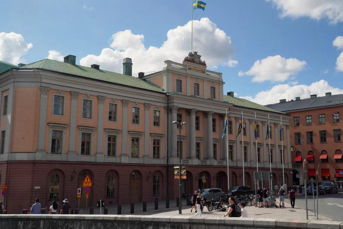 FILE PHOTO: A general view of the Swedish foreign ministry in central Stockholm, Sweden, July 14, 2023. REUTERS/Tom Little/File Photo