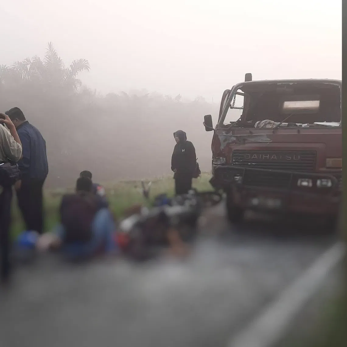 The accident happened about 200m from the siblings’ home while they were on their way back from school.