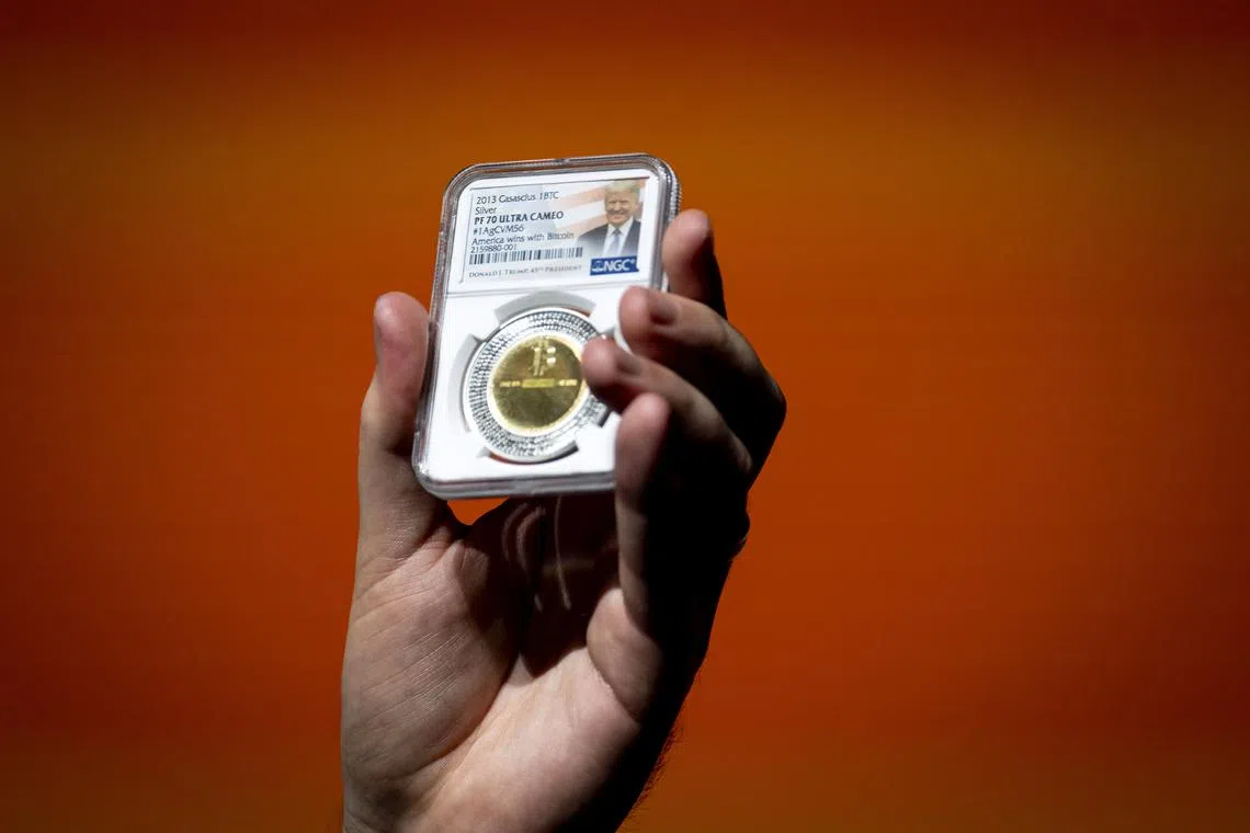 A Bitcoin token bearing Donald Trump’s likeness.