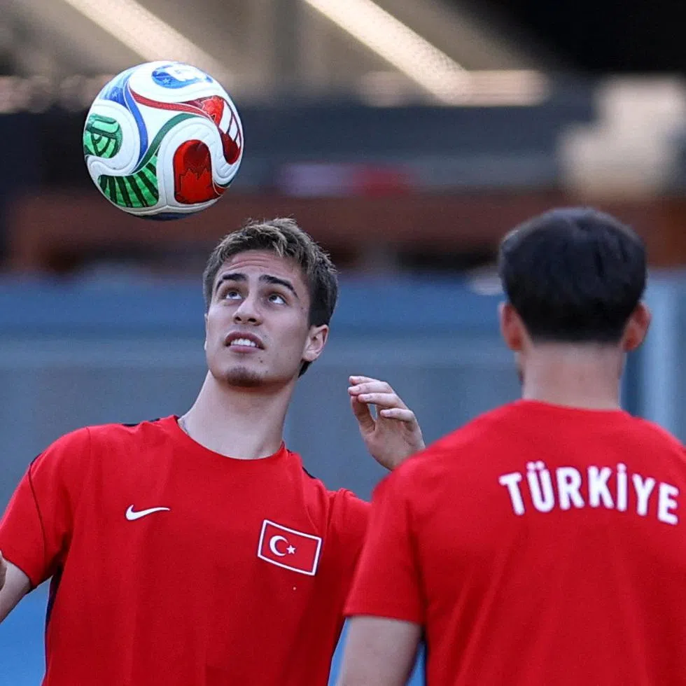 Soccer Football - FIFA World Cup 2026 - Turkey Training - San Jose Park, San Jose, California, U.S. - June 18, 2026 Turkey's Kenan Yildiz during training REUTERS/Luisa Gonzalez