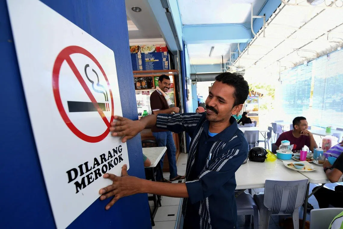 An operation in several parts of Johor Bahru was conducted on Aug 27 as part of the department’s efforts to ensure compliance with the Public Health Smoking Product Control Act.