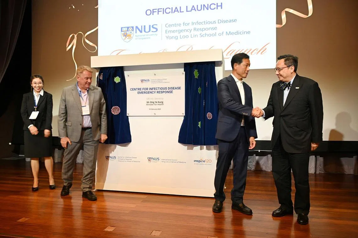 Health Minister Ong Ye Kung (second from right) launched the new centre on Feb 10.