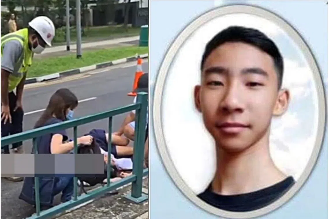 Adriel Choo died on Wednesday, more than three weeks after the accident.