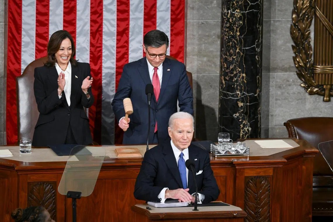 This is the last State of the Union speech for US President Joe Biden before the November 2024 presidential election.