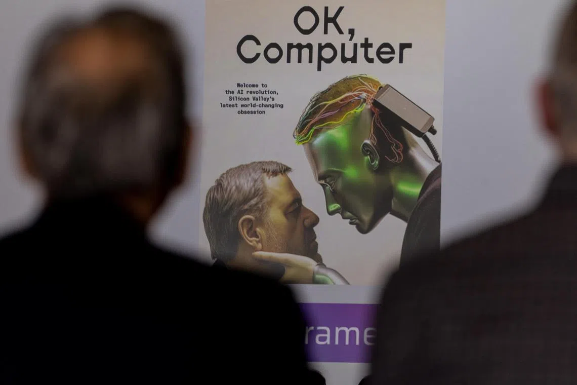 Technology leaders attend a generative AI (Artificial Intelligence) meeting in San Francisco as the city is trying to position itself as the “AI capital of the world”, in California, U.S., June 29, 2023. REUTERS/Carlos Barria