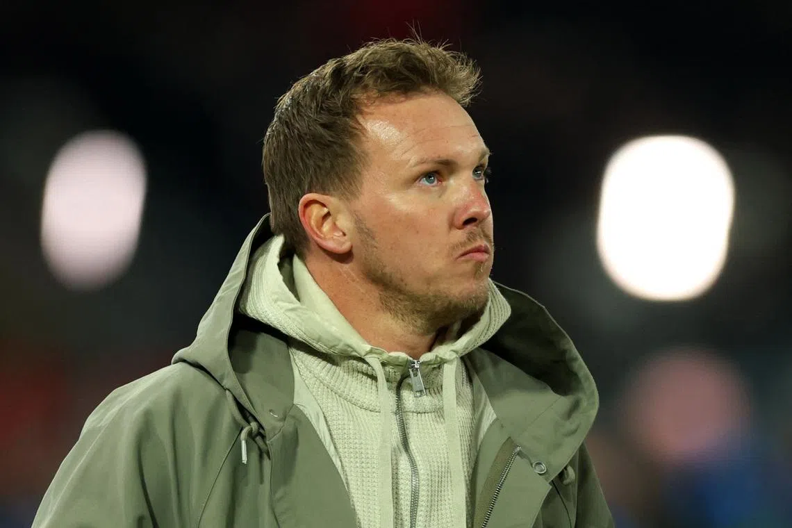 Soccer Football - International Friendly - Switzerland v Germany - St. Jakob-Park, Basel, Switzerland - March 27, 2026 Germany coach Julian Nagelsmann before the match REUTERS/Denis Balibouse