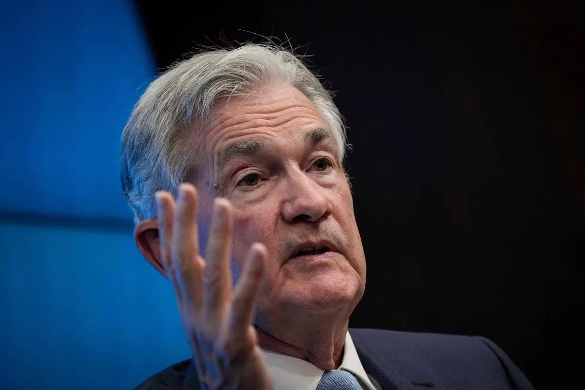 Fed chairman Jerome Powell said the US central bank could ease its stance on interest rate hikes “as soon as” December.