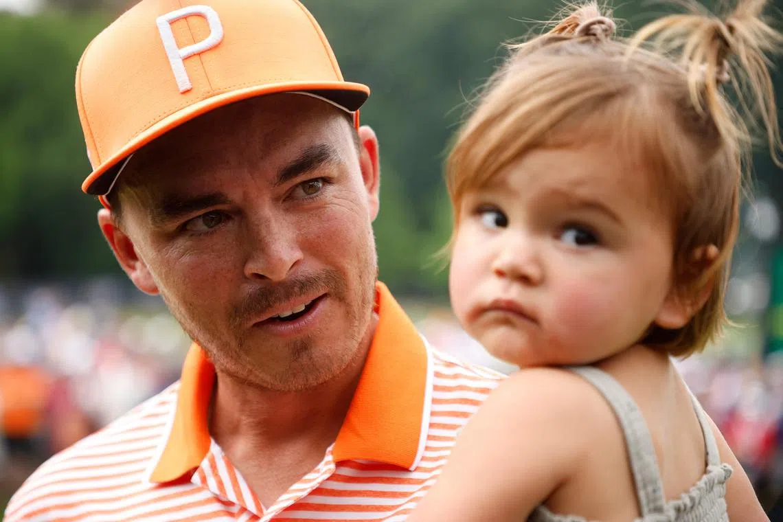 Rickie Fowler dedicated his win to his wife Allison Stokke, and his young daughter, Maya, who was born in late 2021.