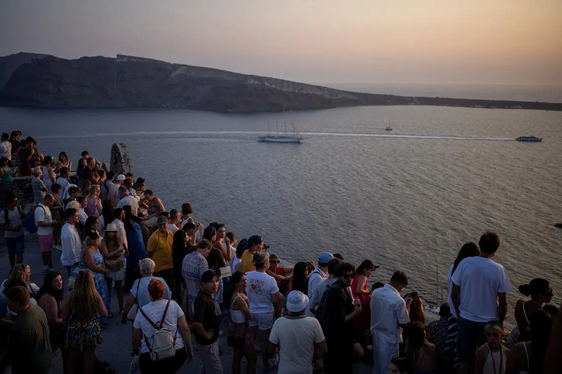 Castle of Oia, Santorini, Greece, July 25, 2024. REUTERS/Alkis Konstantinidis