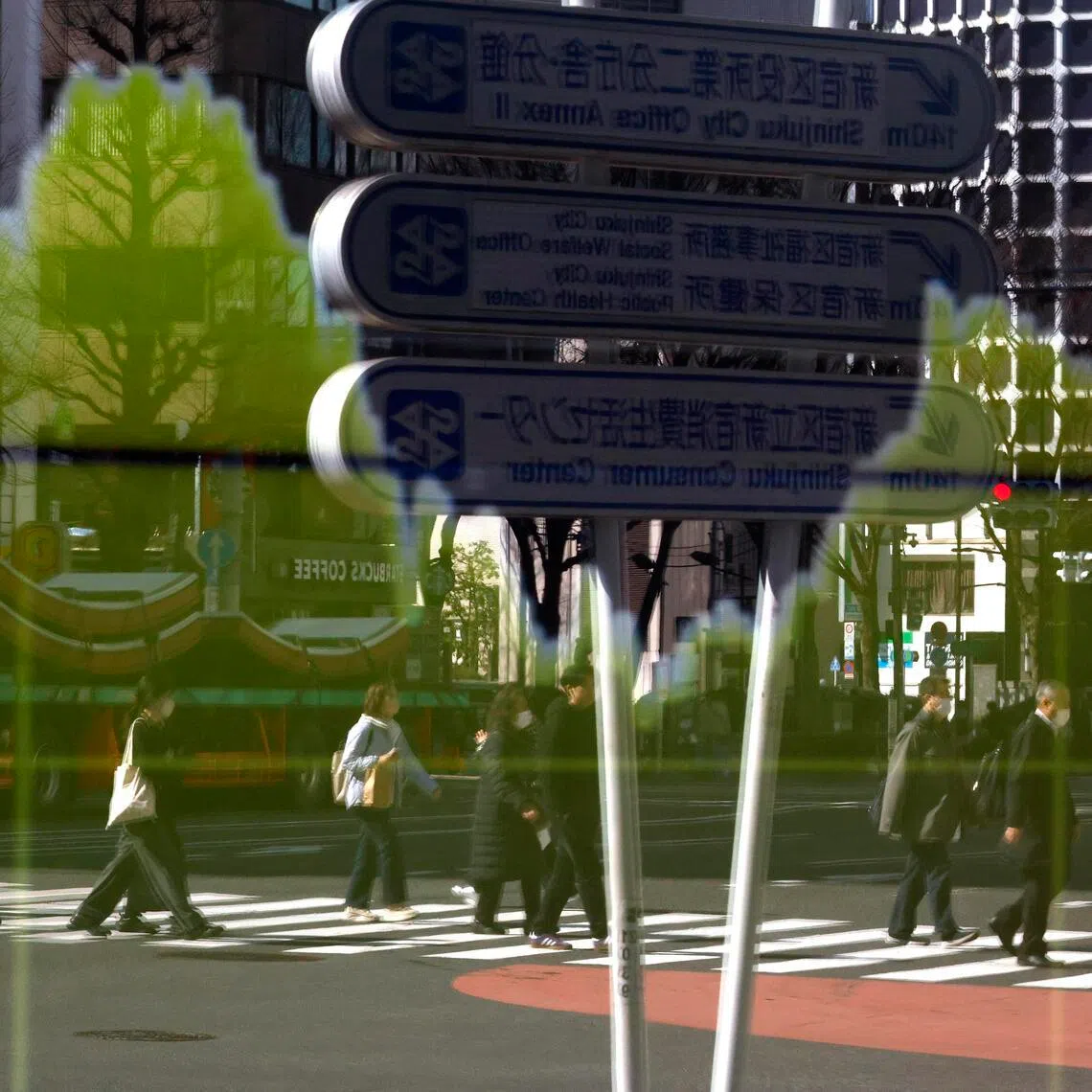 A stock market indicator board in Tokyo, Japan on March 12.