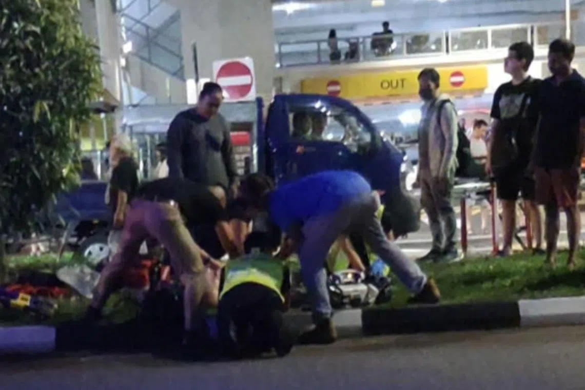 The 70-year-old pedestrian was conscious when she was taken to hospital, where she subsequently died.