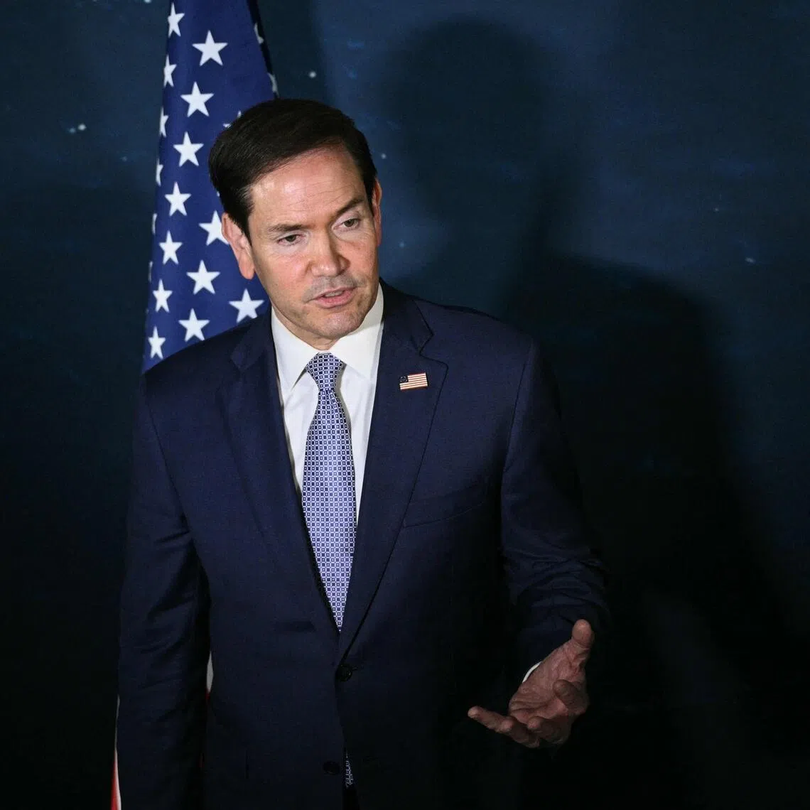 US Secretary of State Marco Rubio speaks during a press conference on the sidelines of the Association of Southeast Asian Nations (ASEAN) Foreign Ministers' Meeting in Pasay, Metro Manila on July 22, 2026. (Photo by Brendan SMIALOWSKI / POOL / AFP) US Secretary of State Marco Rubio’s talking points, which were circulated worldwide, show how US diplomats are trying to deal with the international backlash from the Trump administration’s efforts to control how and to whom American AI companies release their models. 