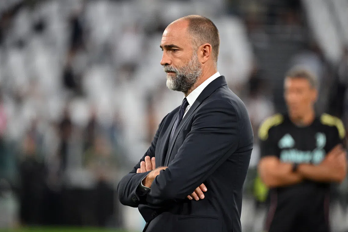 FILE PHOTO: Soccer Football - Serie A - Juventus v Parma - Allianz Stadium, Turin, Italy - August 24, 2025 Juventus coach Igor Tudor REUTERS/Alberto Lingria/ File Photo