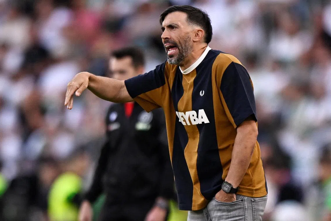 FILE PHOTO: Soccer Football - LaLiga - Elche v Atletico Madrid - Estadio Manuel Martinez Valero, Elche, Spain - April 22, 2026 Elche coach Eder Sarabia REUTERS/Pablo Morano/File Photo