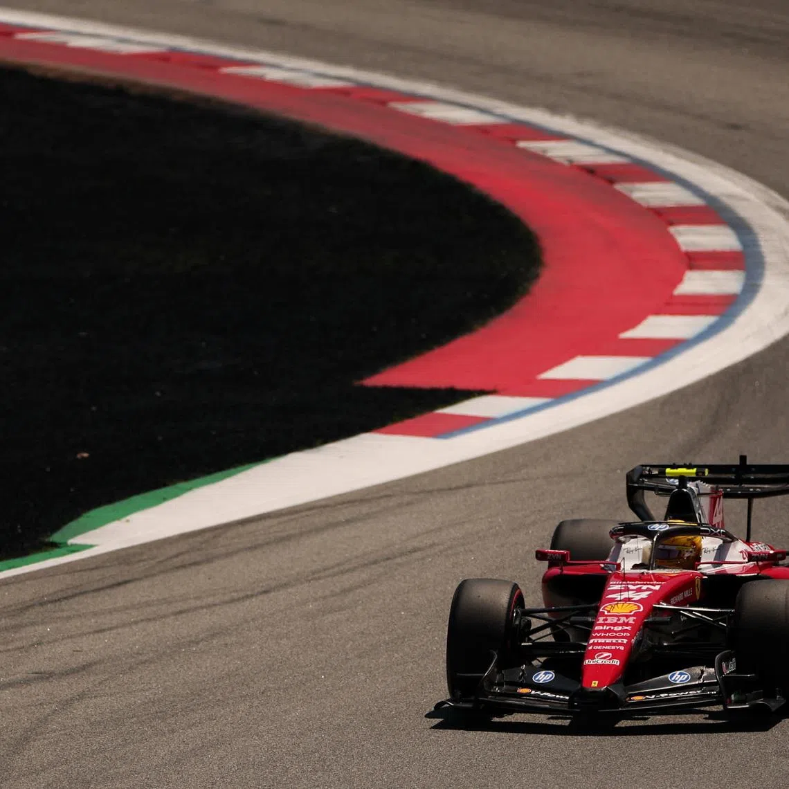 Formula One F1 - Barcelona-Catalunya Grand Prix - Circuit de Barcelona-Catalunya, Barcelona, Spain - June 13, 2026 Ferrari's Lewis Hamilton during practice REUTERS/Bruna Casas