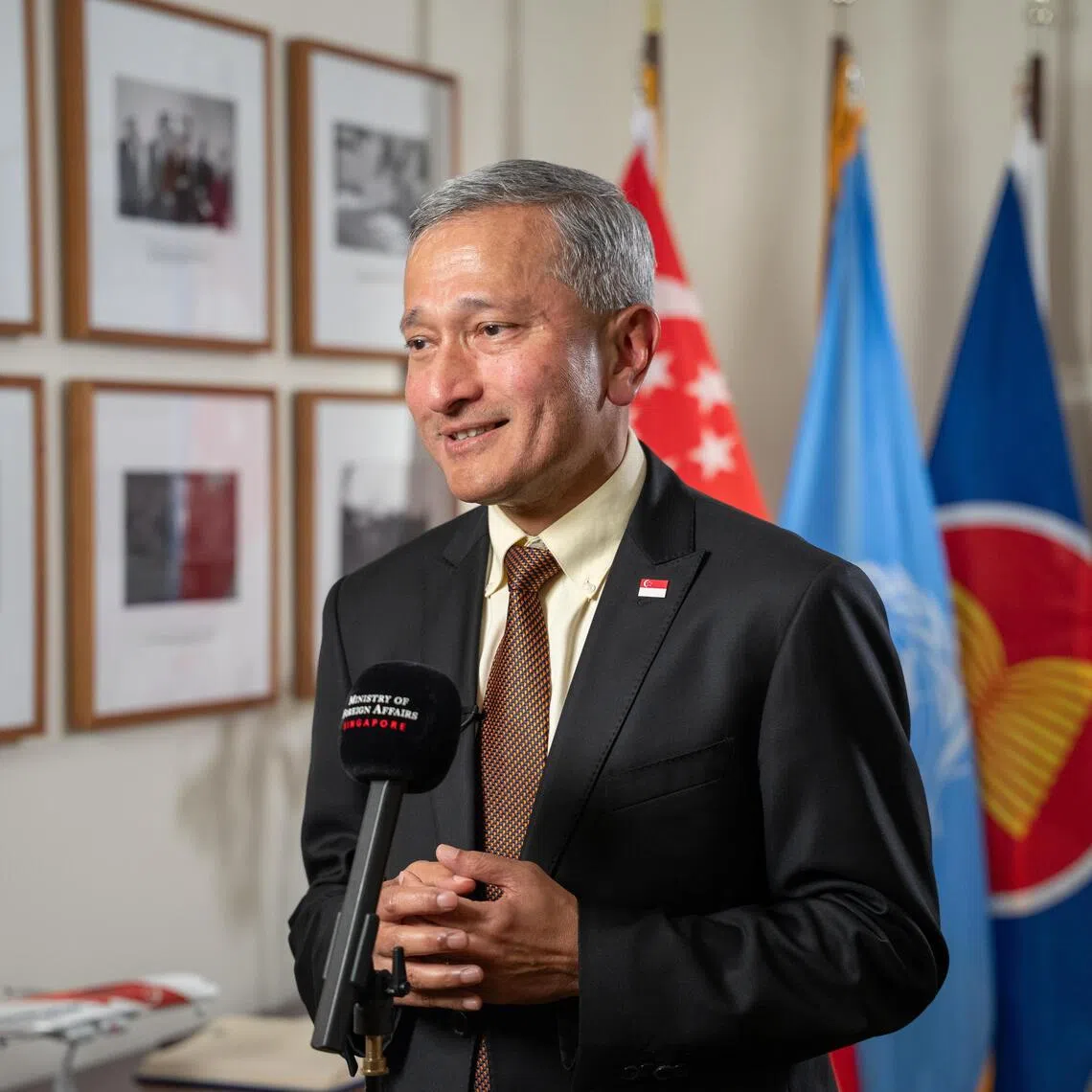 Foreign Minister Vivian Balakrishnan after delivering Singapore’s national statement at the UN General Assembly in New York.