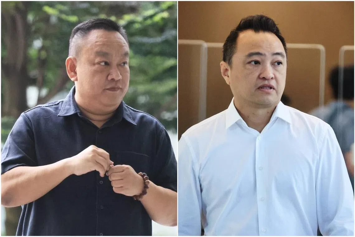 Ng Woei Kiat (left) and Alan Koh Joon Seong indicated in court that they want to claim trial.