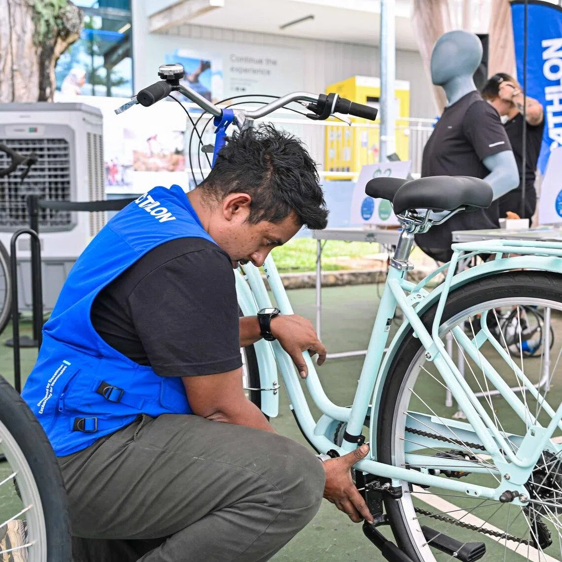 Decathlon said it refurbished and reintroduced over 7,000 bicycles to Singapore’s streets in 2025.