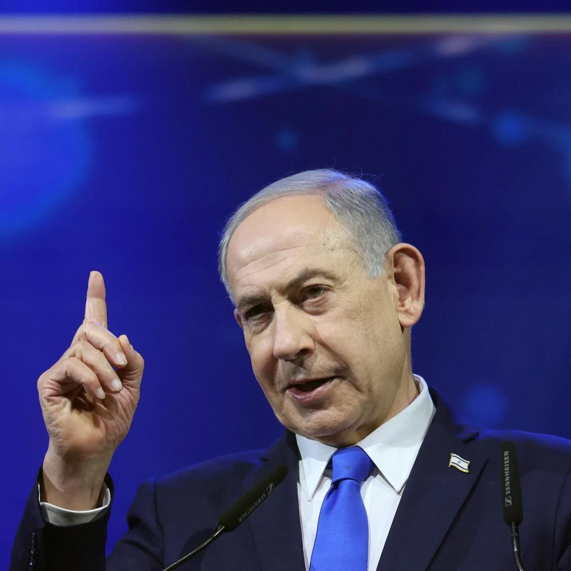 Israel's Prime Minister Benjamin Netanyahu vowed to block the establishment of a Palestinian state in Gaza.