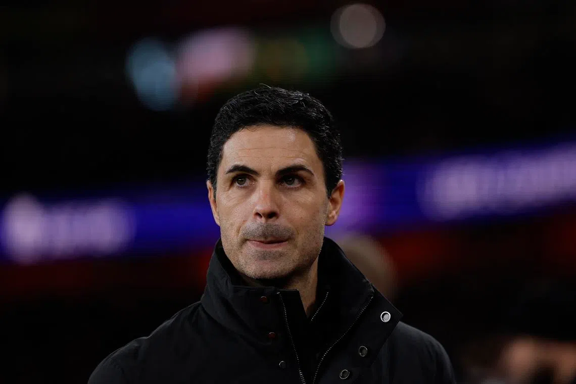 Soccer Football - UEFA Champions League - Arsenal v Kairat - Emirates Stadium, London, Britain - January 28, 2026  Arsenal manager Mikel Arteta before the match Action Images via Reuters/Andrew Couldridge