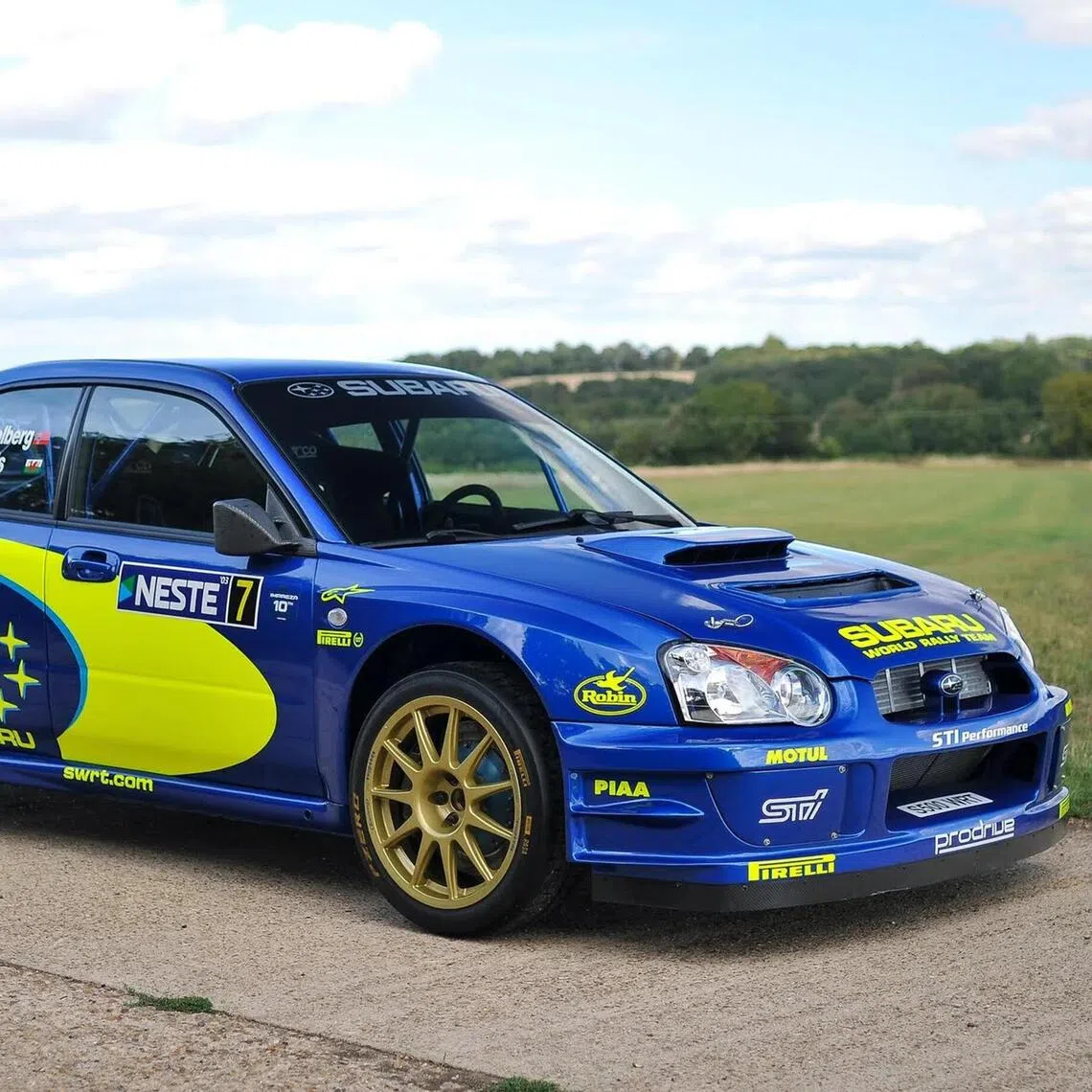 A 2003 Subaru Impreza S9 WRC driven by Petter Solberg is on an auction that runs until Oct 3.