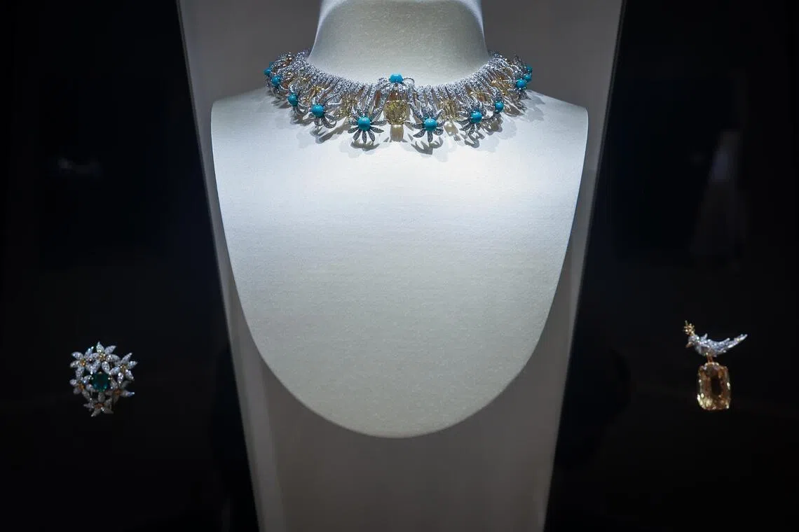 Archival Jean Schlumberger creations on display at Tiffany & Co’s Ion Orchard store, as part of its exhibition Garden In Bloom till July 12.