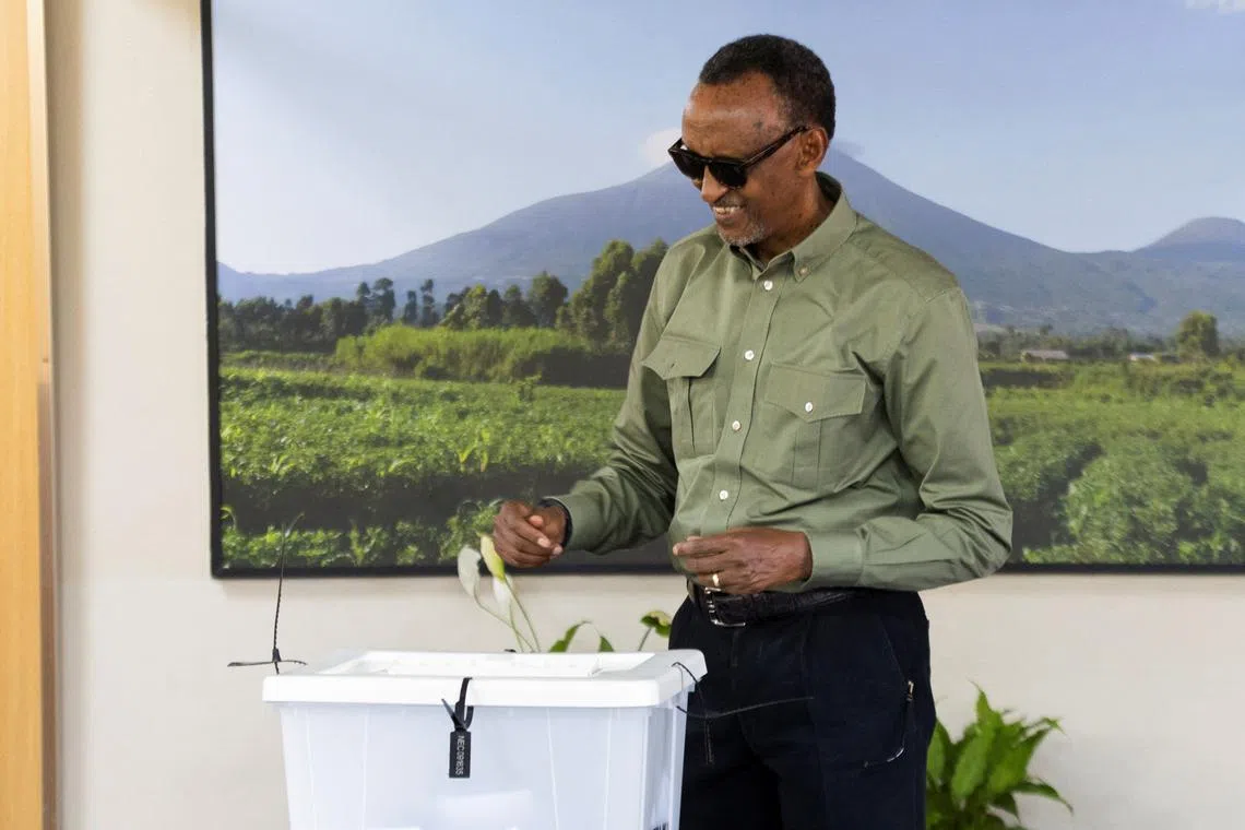 Rwandans vote 'smoothly' in election; Kagame in early lead | The ...