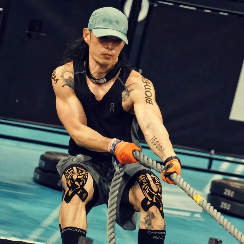 Taiwanese-American singer Van Ness Wu completed his first Hyrox challenge in Beijing on Sept 13.