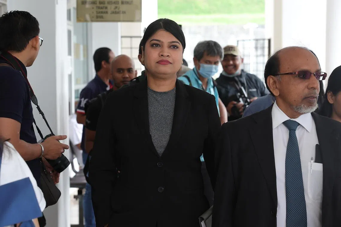 Policewoman Sheila Sharon Steven Kumar, 35, pleaded not guilty to three charges on Monday after she was seen in a viral video arguing with other police personnel and civilians. 