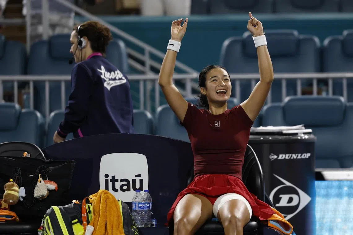 Even after she lost in the Miami Open semi-finals, Alexandra Eala made the effort to joyously acknowledge the fans.